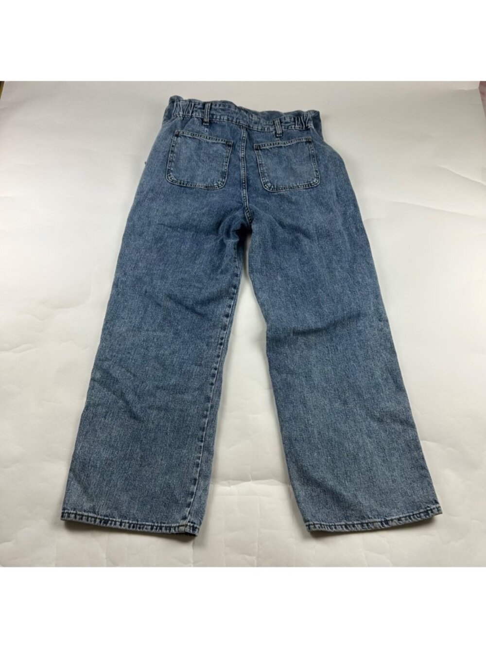 Universal Thread Denim Long Sleeve Button Front Straight Leg Jumpsuit 6R - Picture 9 of 9
